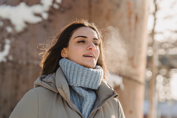 Image of a person, outside, seemingly breathing a sigh of relief. Captioned: Post-Pandemic Life: Is Home Selling Forever Changed?