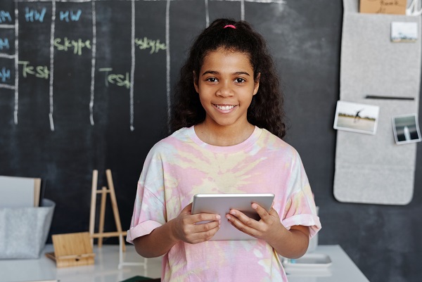 Image of a young person likely at school.