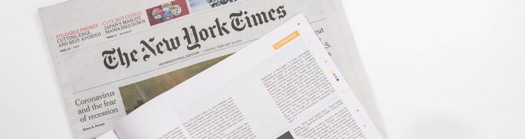 Image of newspapers on a table