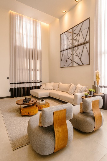 Image of what a virtual living room might look like in the metaverse.
