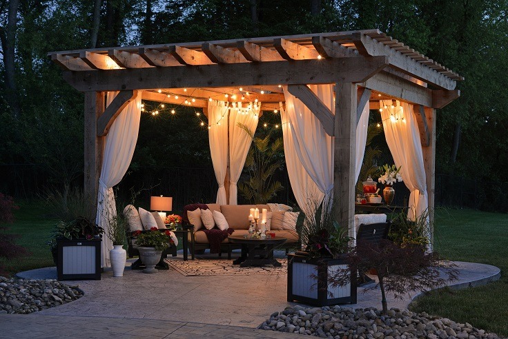 Image of a nicely appointed outdoor patio area.
