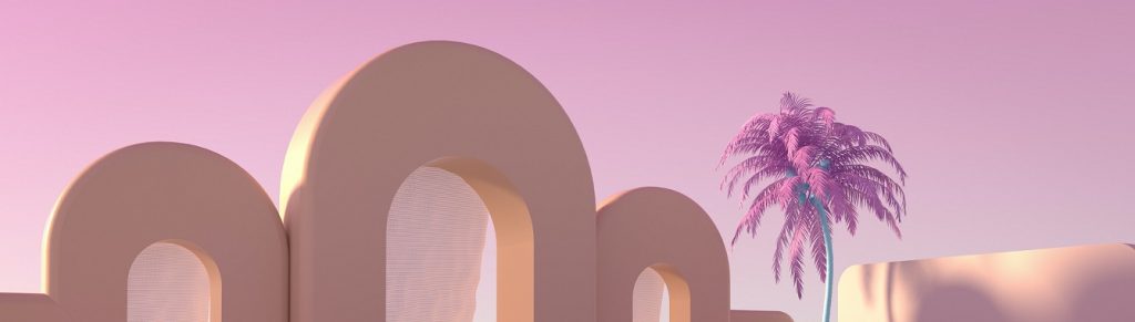 Digital image representation of real estate in the metaverse.