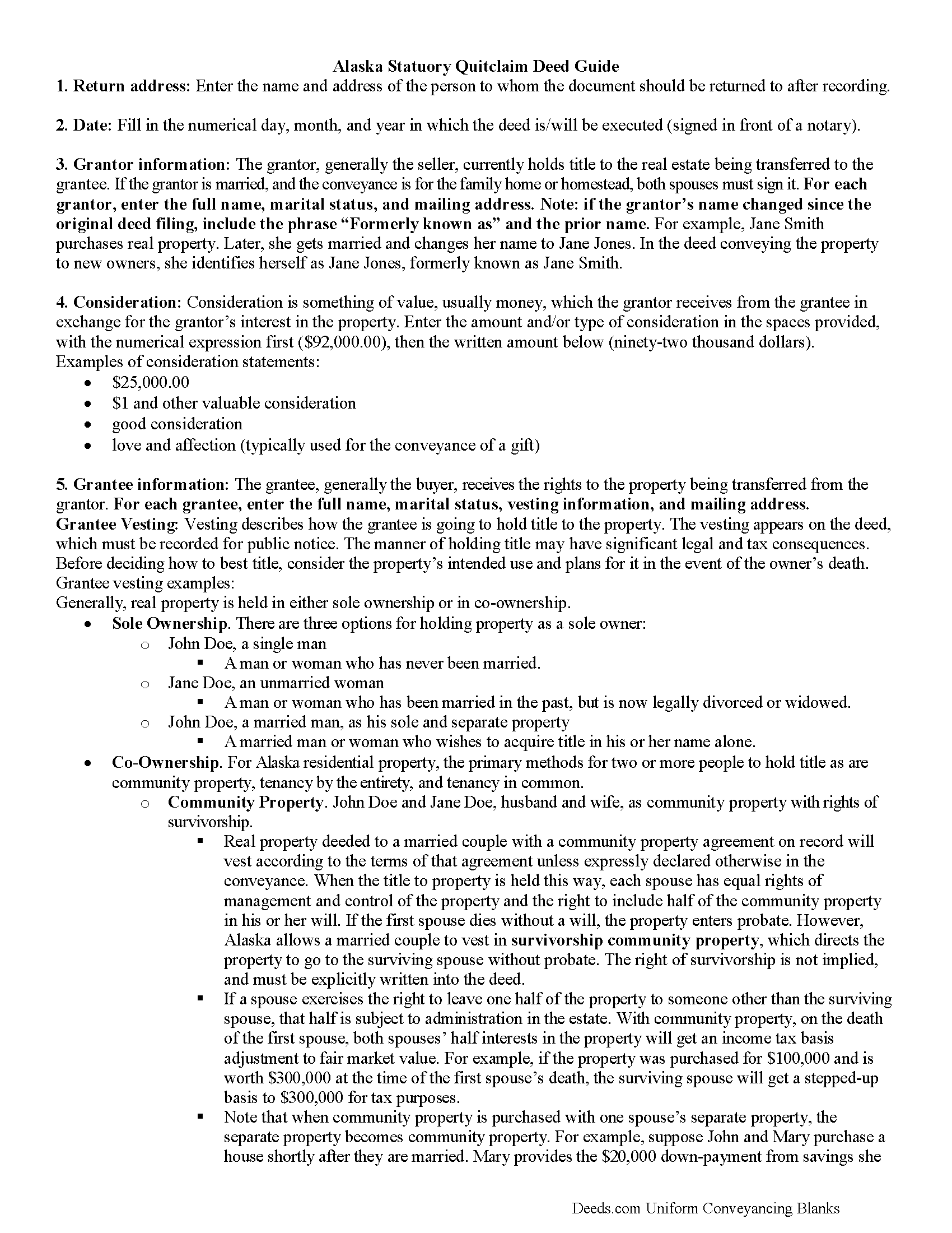 Matanuska Susitna Borough Quitclaim Deed Guide