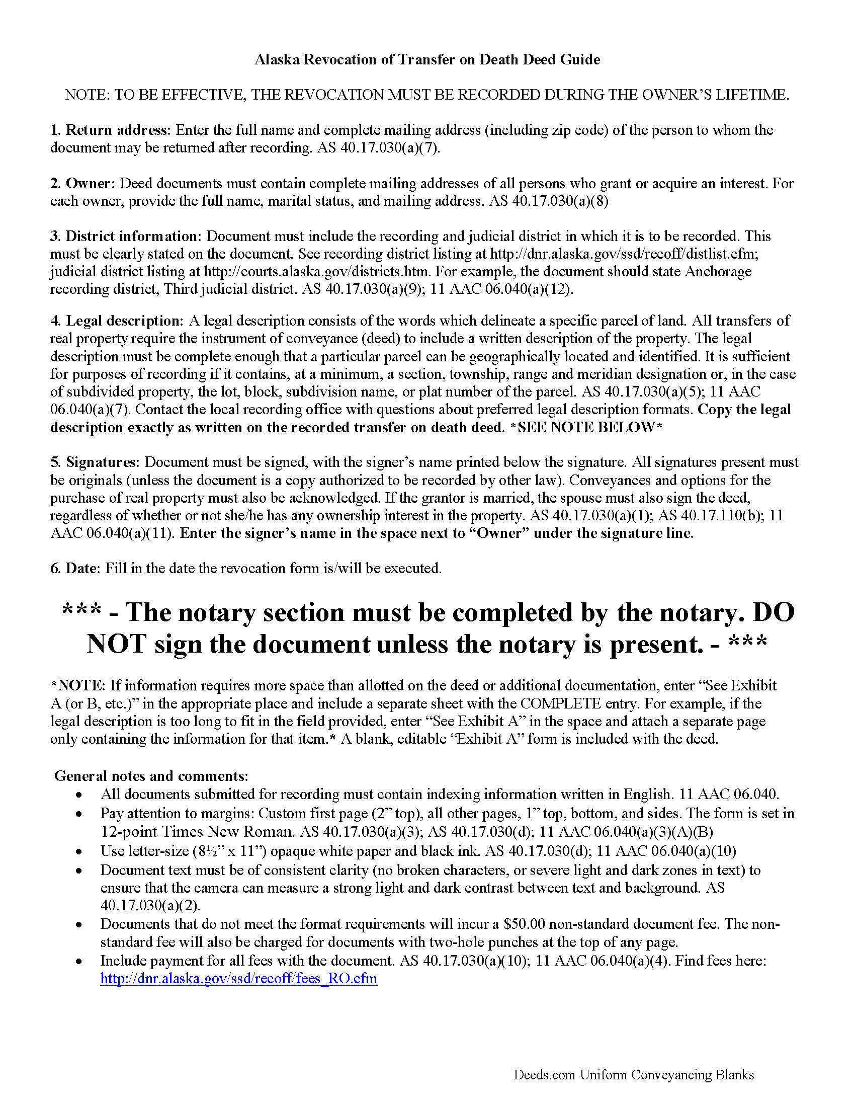 Skagway Hoonah Angoon Borough Transfer on Death Revocation Guide