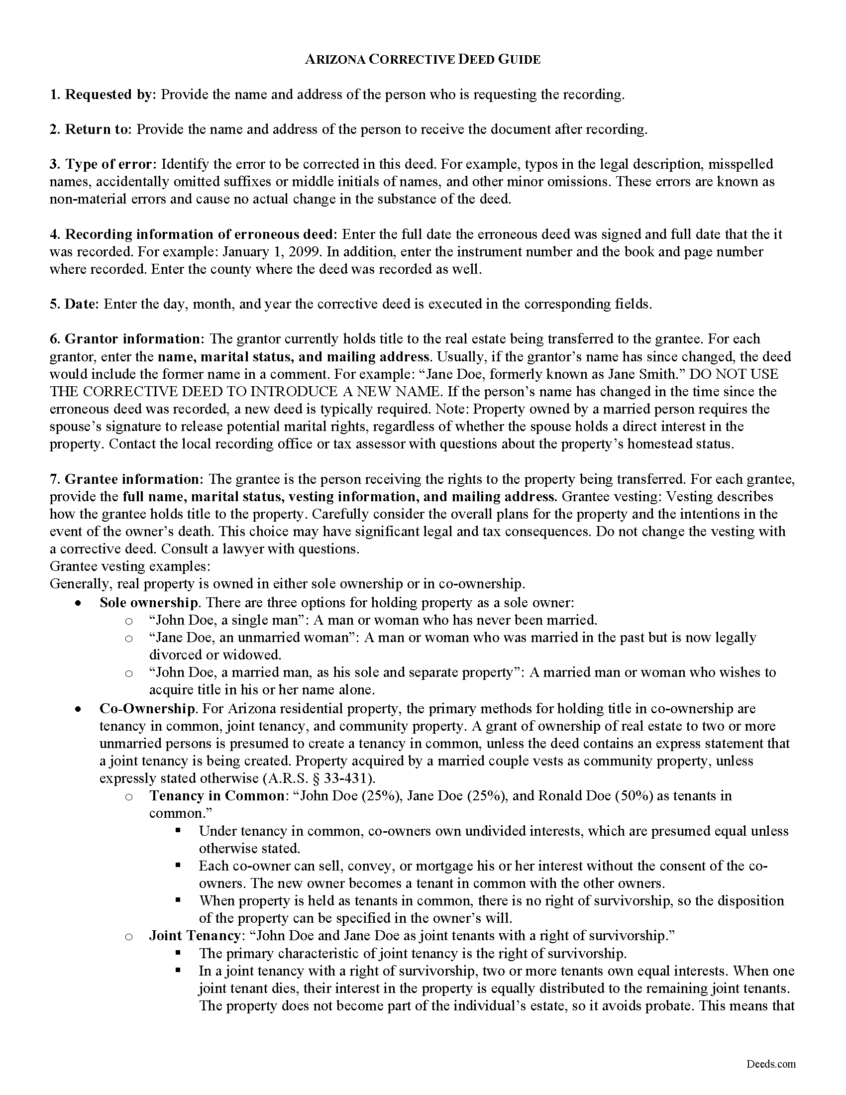 Santa Cruz County Correction Deed Guide