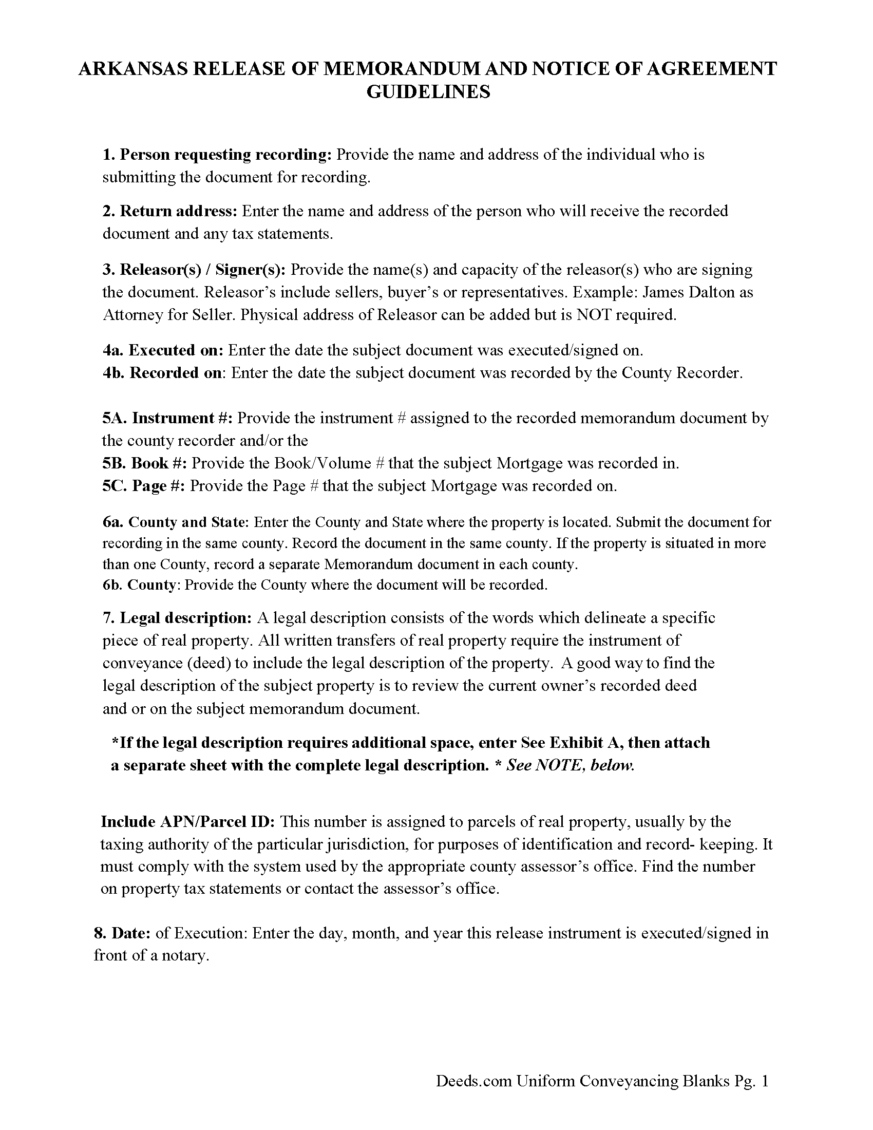 Nevada County Full Release of Memorandum and Notice of Agreement Guide