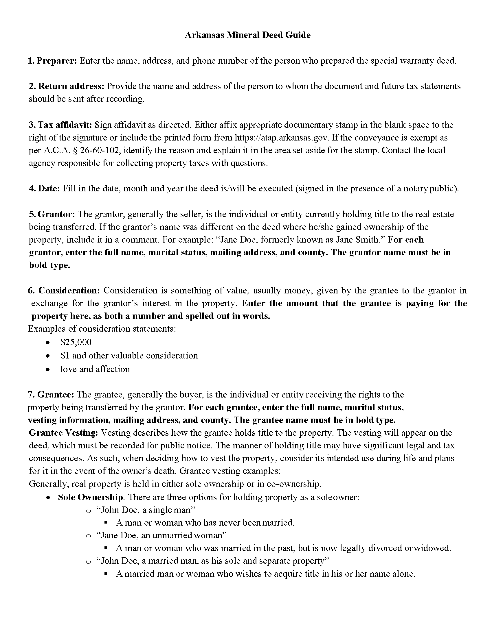 Cleveland County Mineral Deed with Quitclaim Covenants Guide