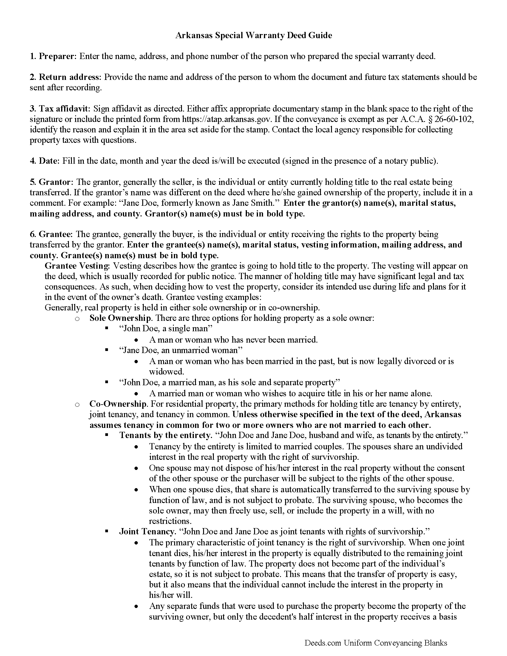 Nevada County Special Warranty Deed Guide
