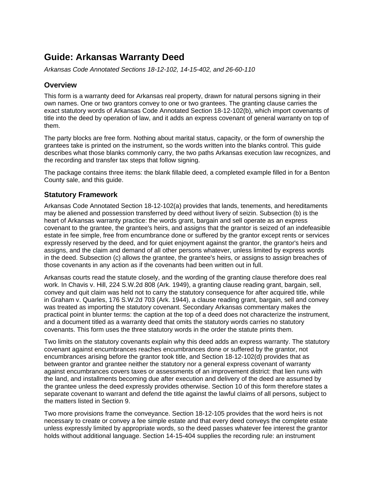 Newton County Warranty Deed Guide