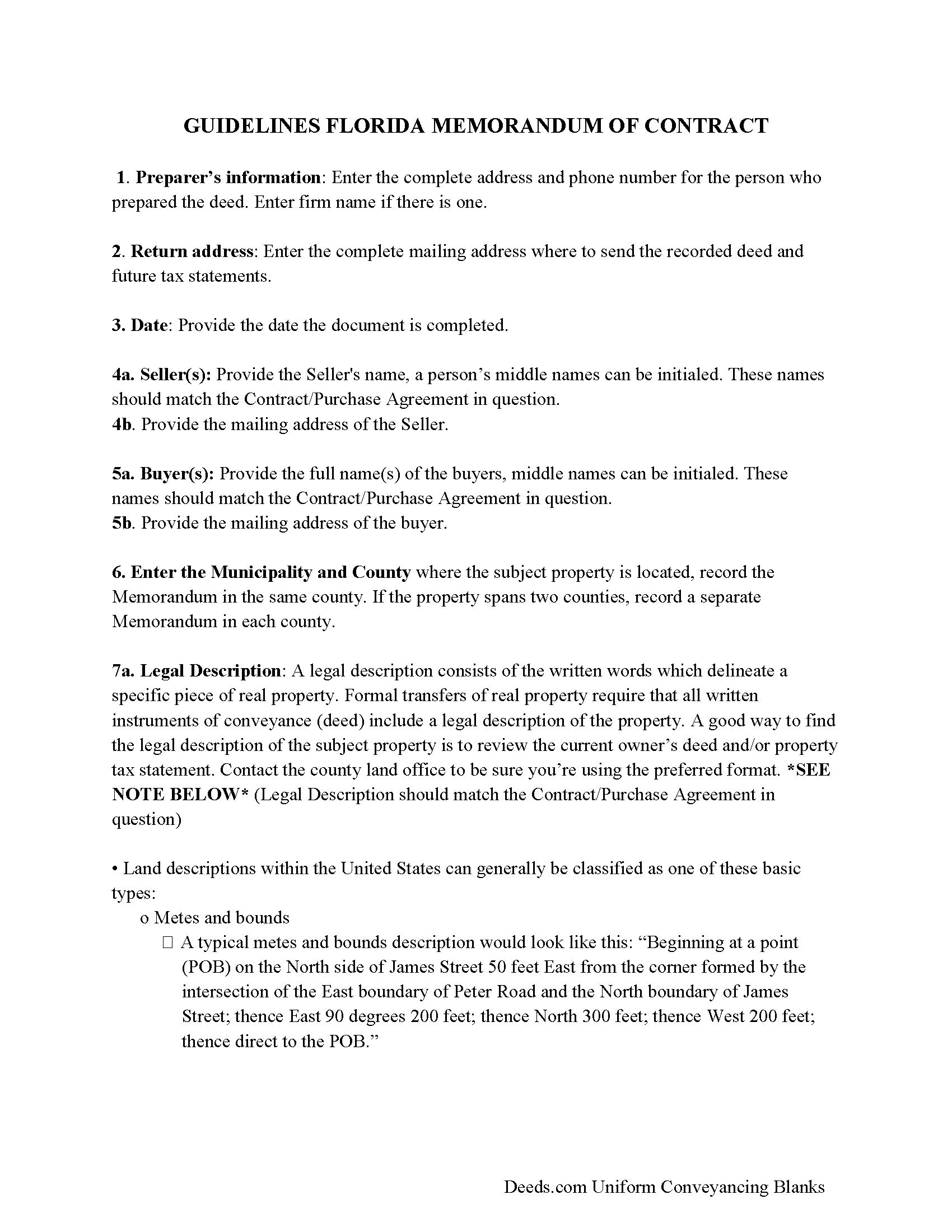 Memorandum and Notice of Agreement Guide