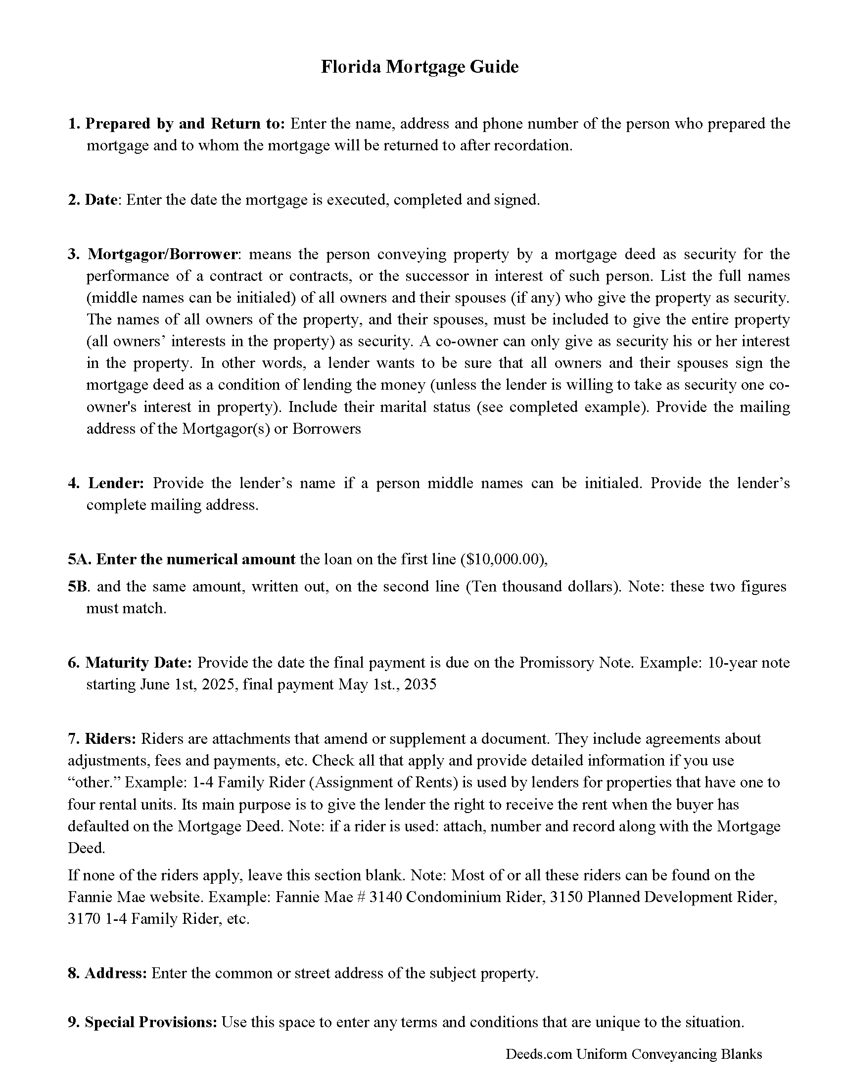 Mortgage with Assignment of Rents and Promissory Note Guide