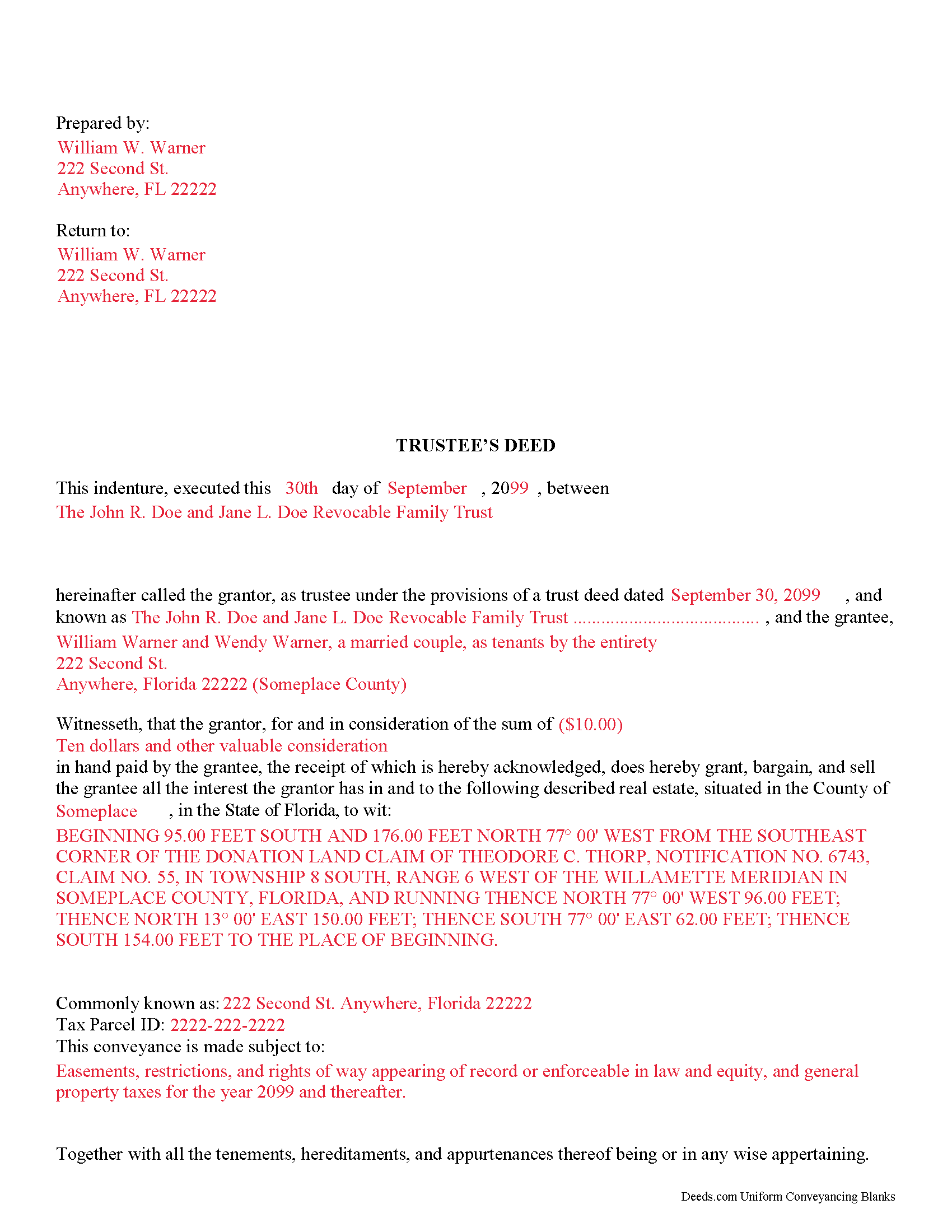 How do i get a copy of my deed in pinellas county florida at roberto