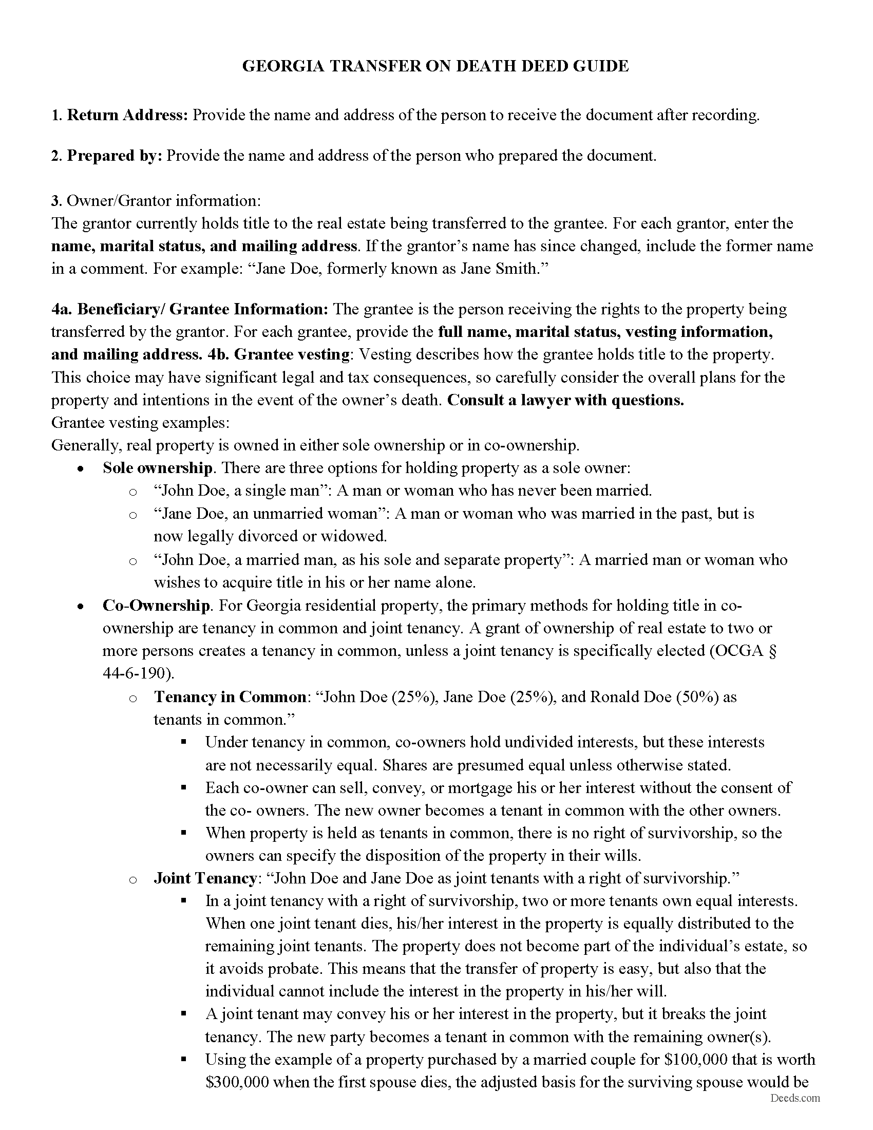 Henry County Transfer on Death Deed Guide