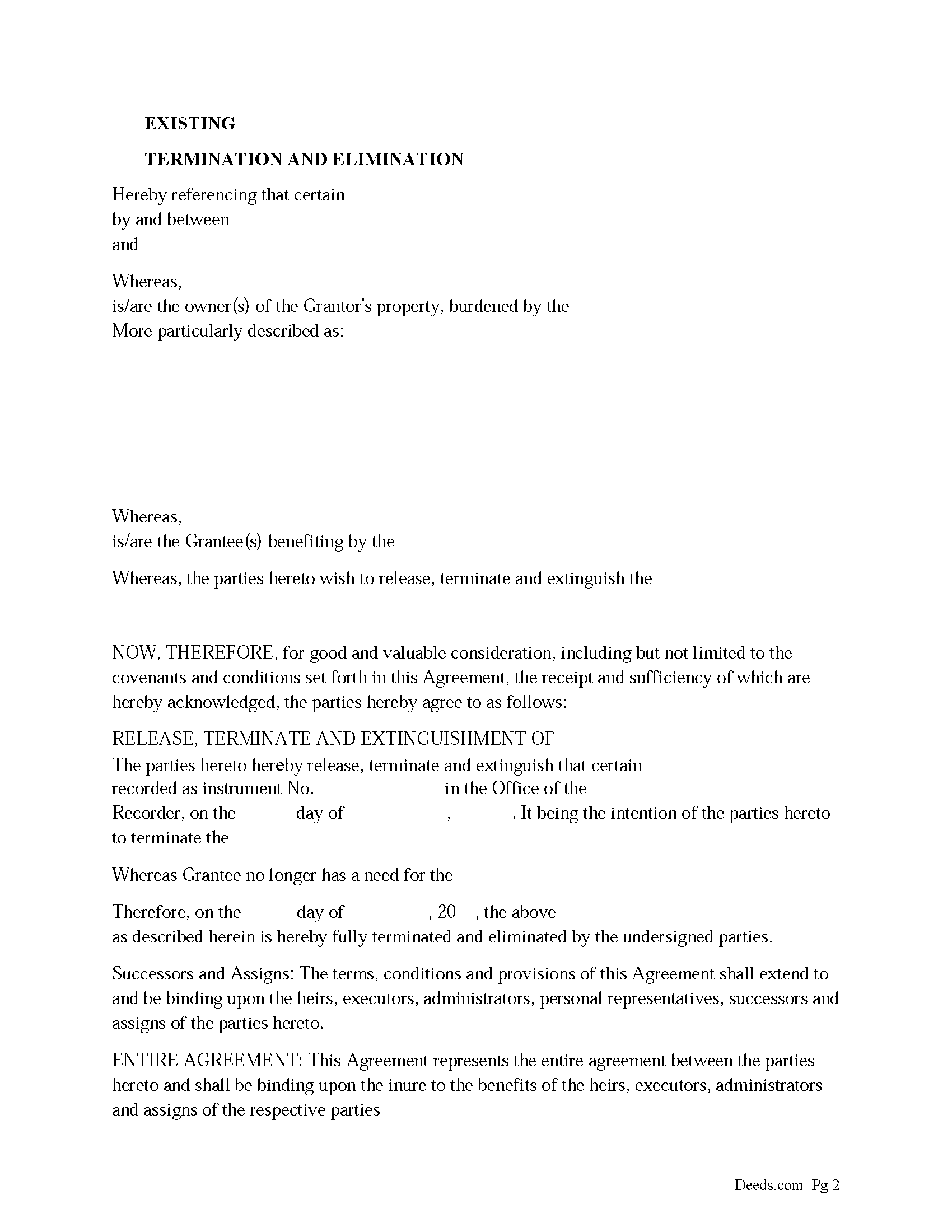 Hawaii Termination, Cancellation of Easement / Right of Way