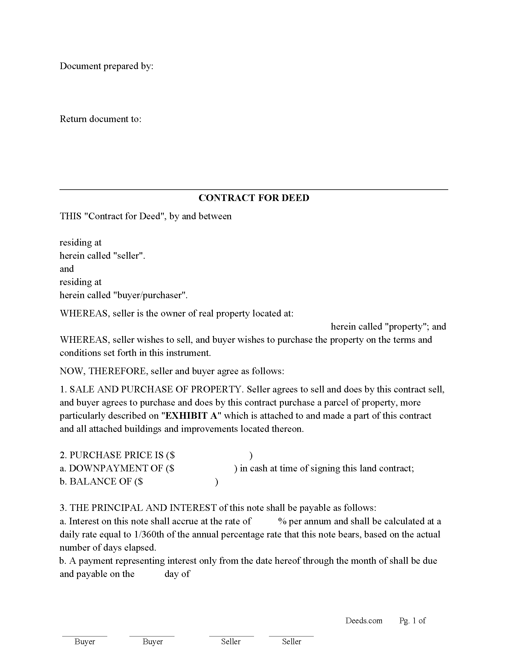 Lincoln county contract for deed form idaho deeds