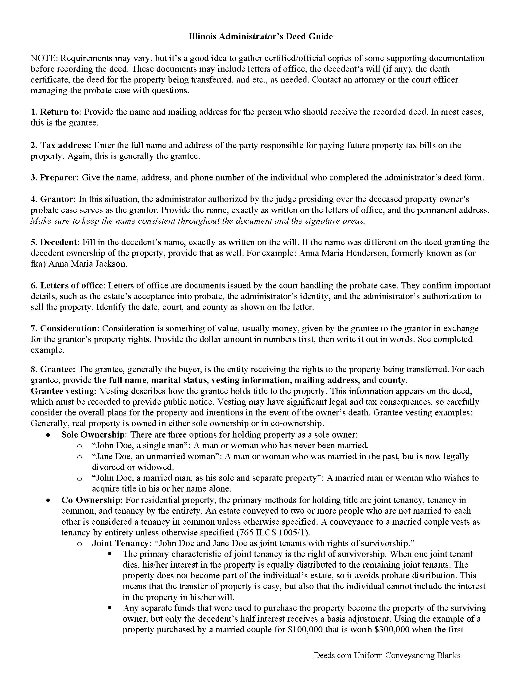 Wabash County Administrator Deed Guide