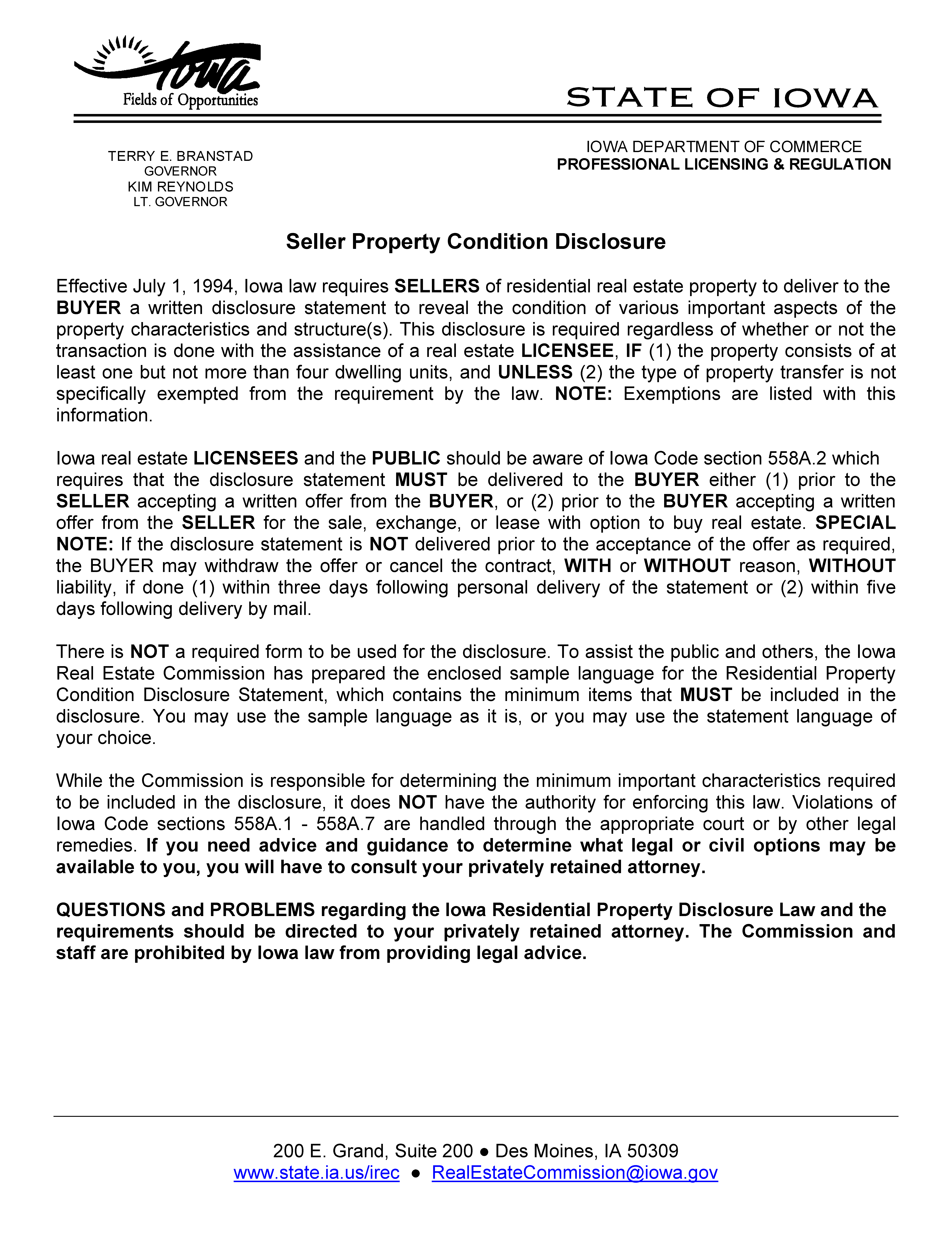 Poweshiek County Annual Accounting Statement Form