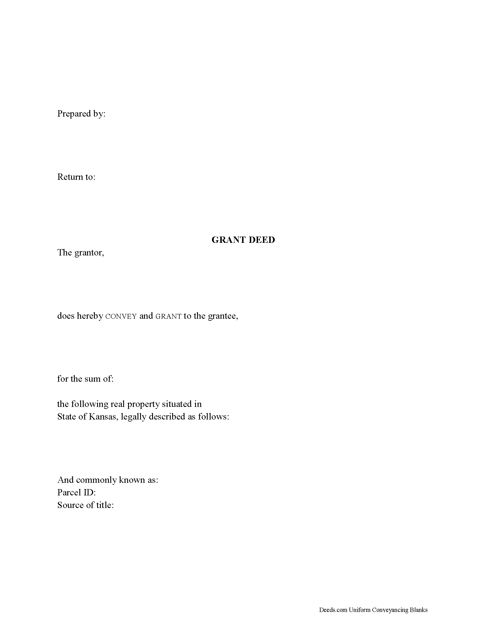 Kansas Grant Deed Image