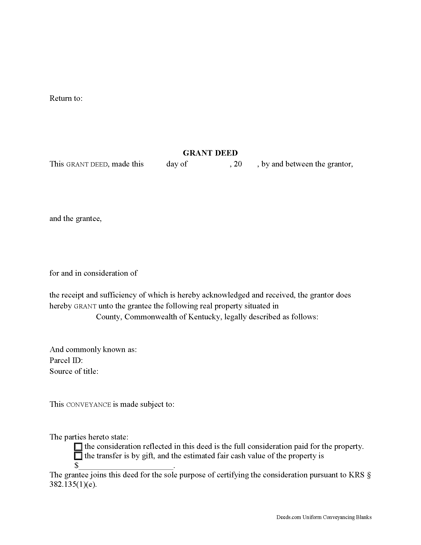 Henry County Gift Deed Form
