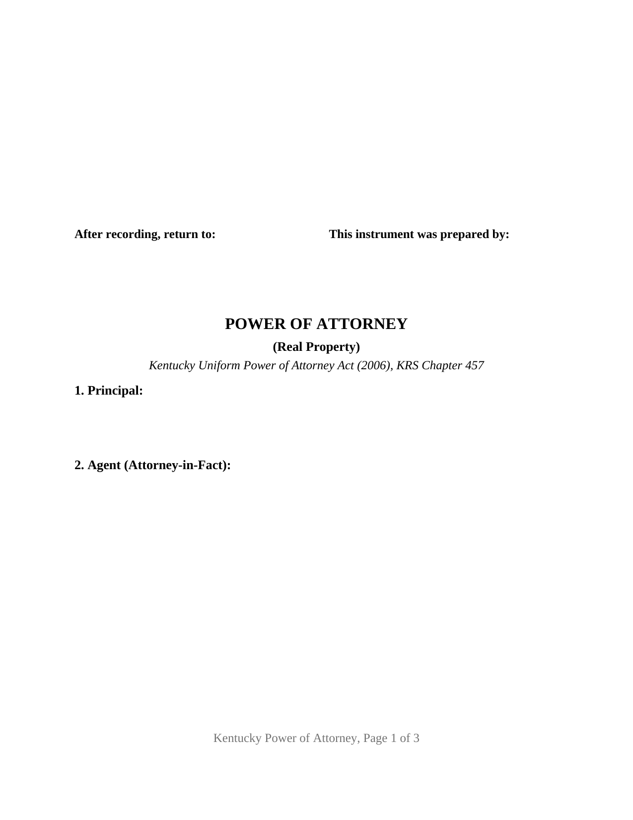 Mccracken County Power of Attorney Form