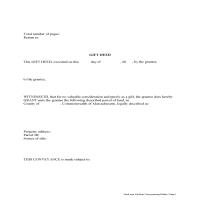 Gift Deed Form