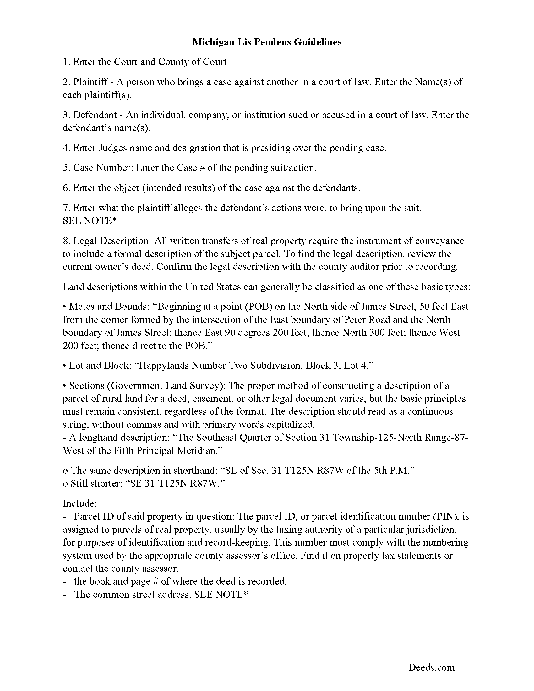 Newaygo County Lis Pendens Release Guide