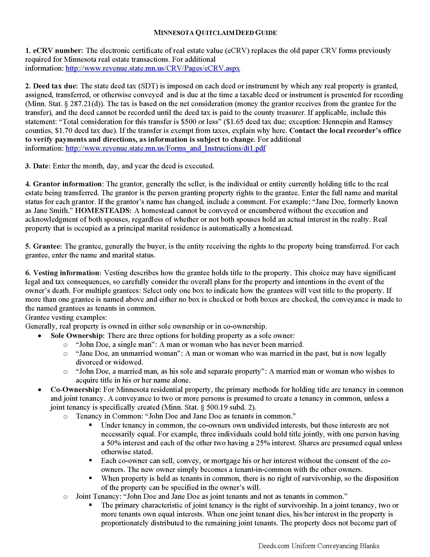 Grant County Quitclaim Deed Guide