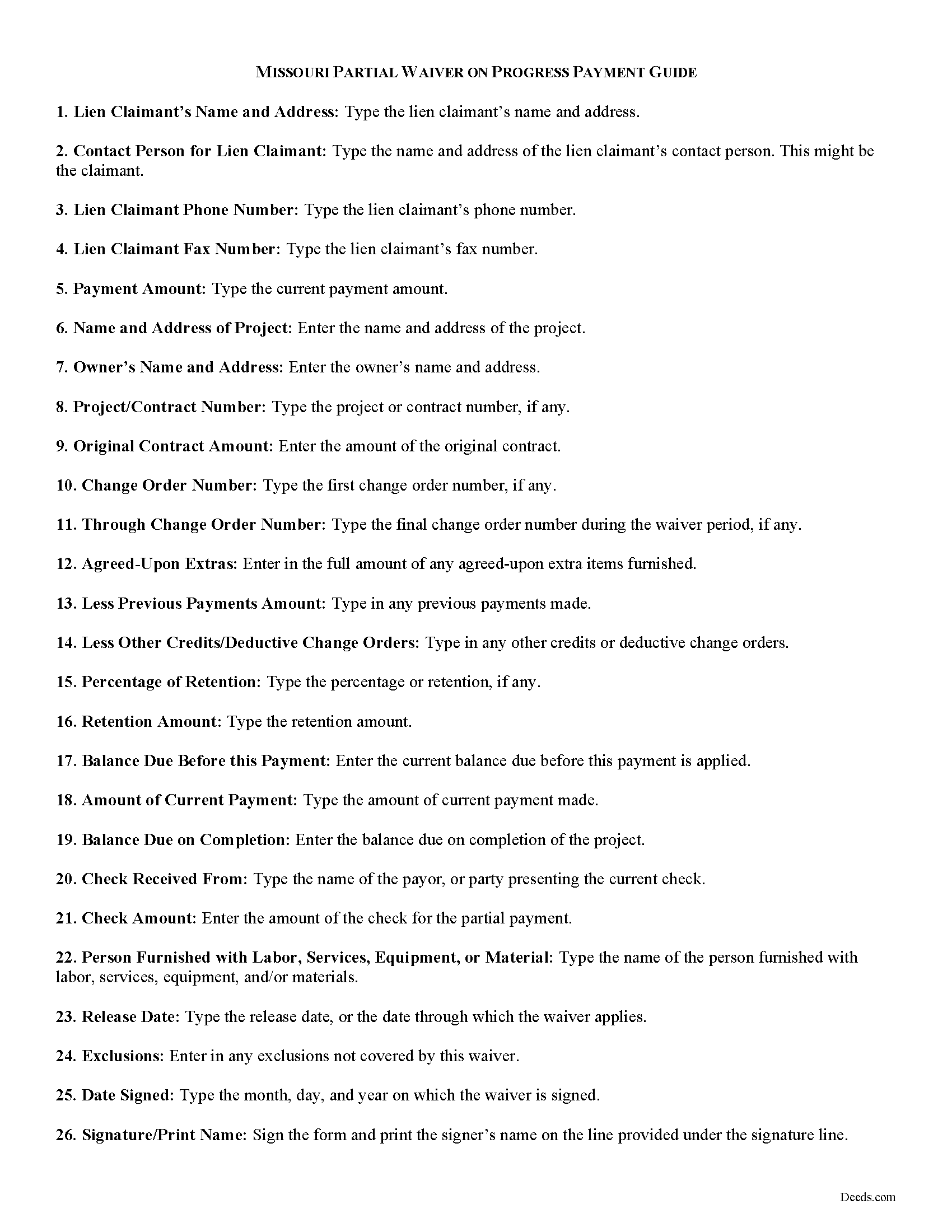 Shelby County Partial Lien Waiver Guide