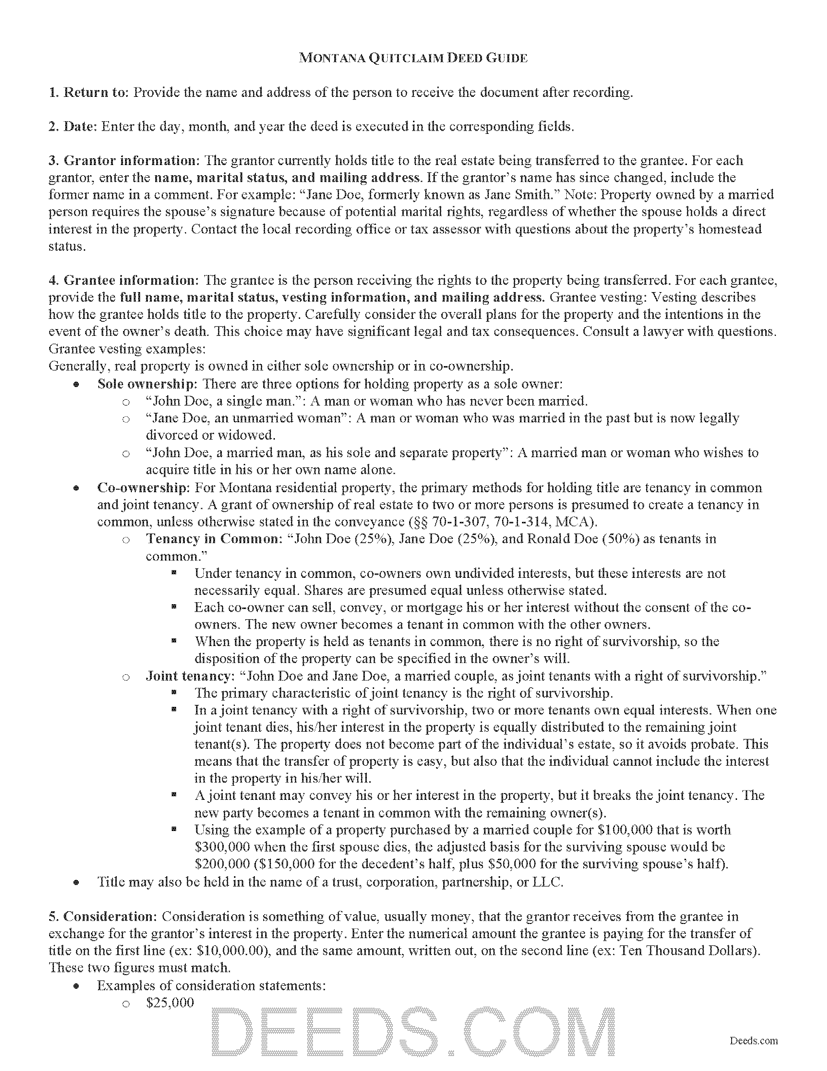Powell County Quitclaim Deed Guide