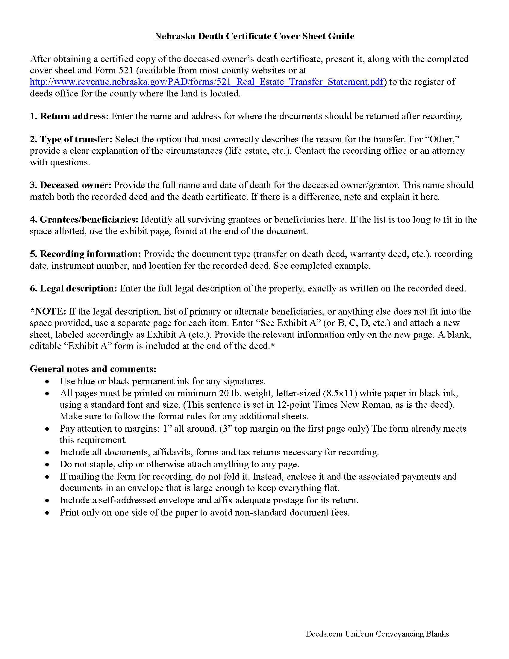 Madison County Affidavit of Death Guide