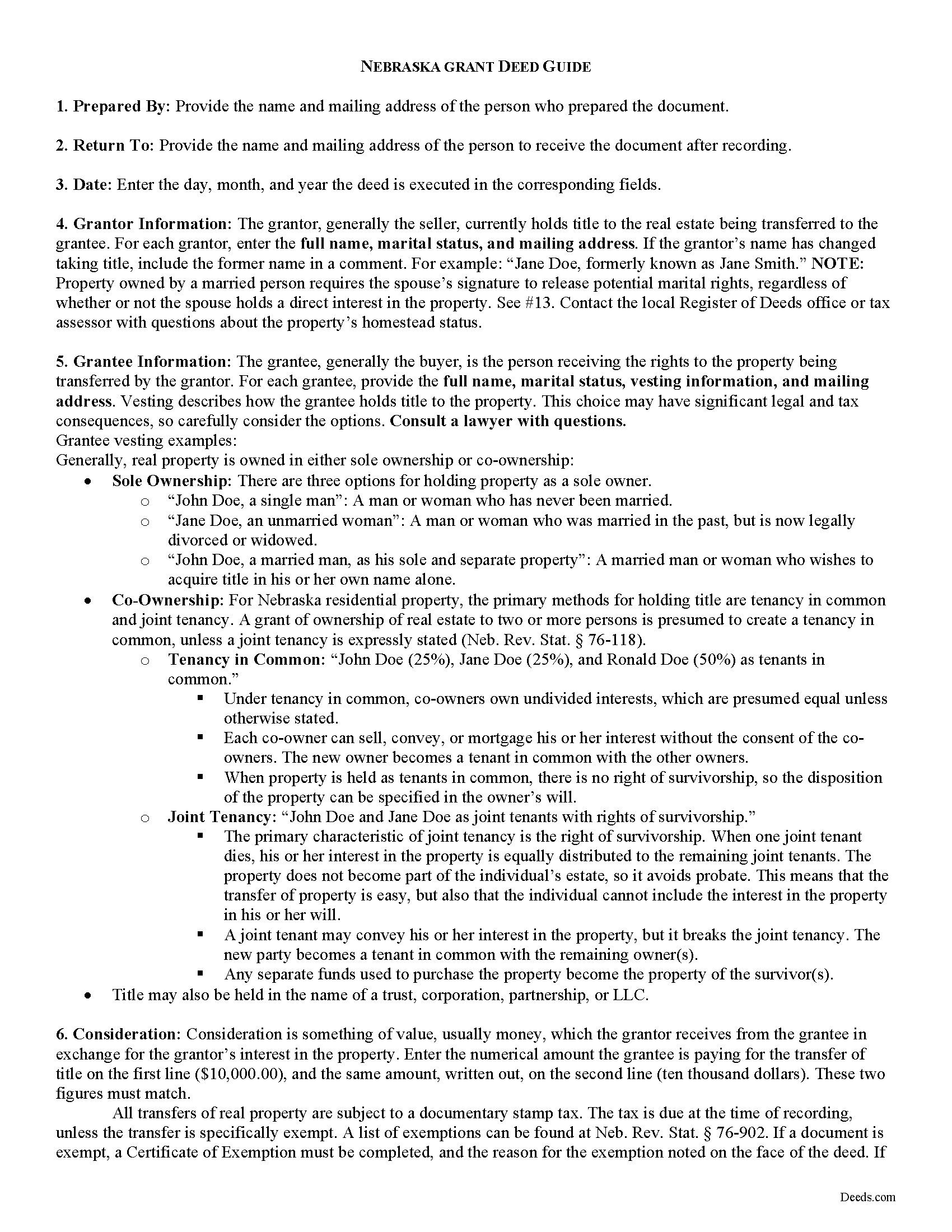 Boyd County Grant Deed Guide