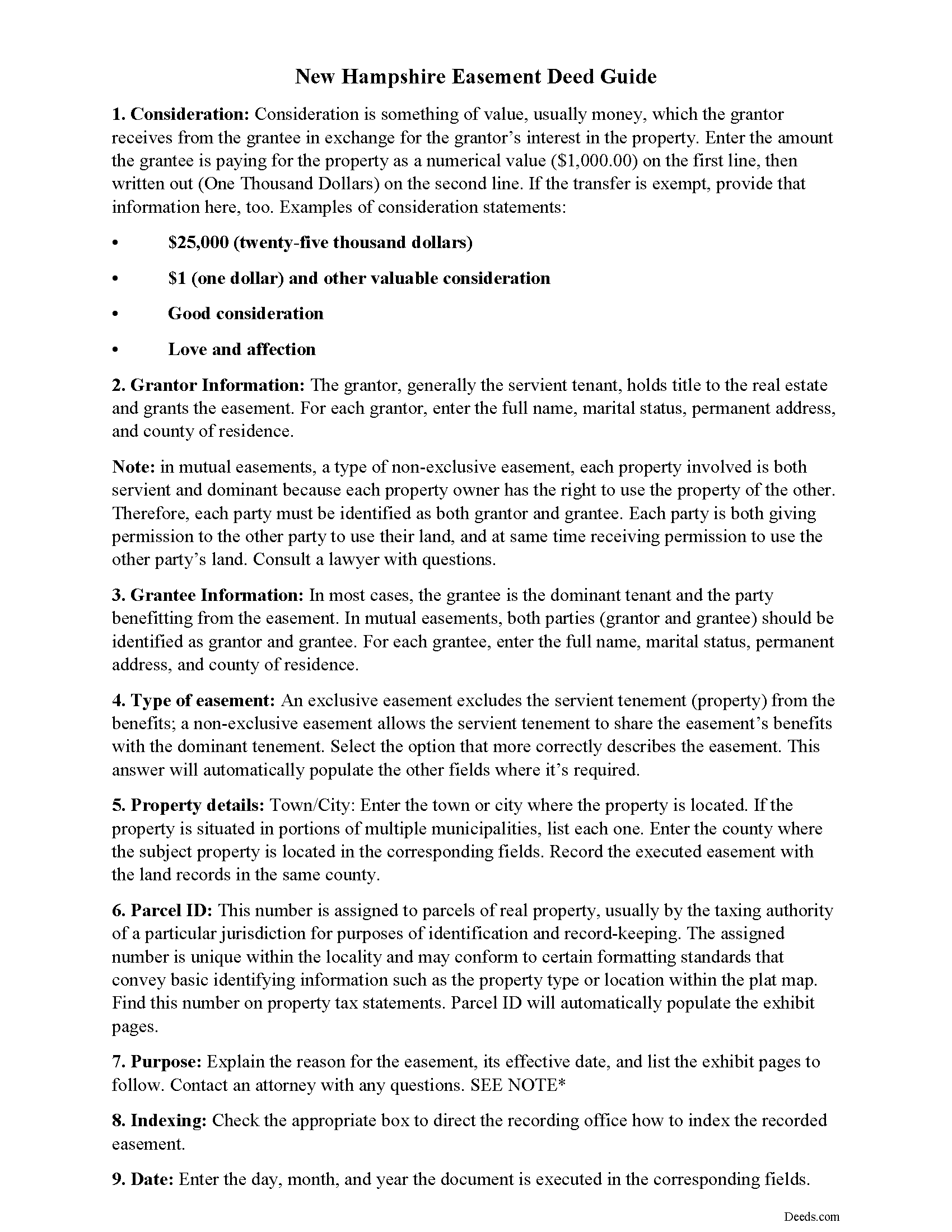 Rockingham County Easement Deed Guide