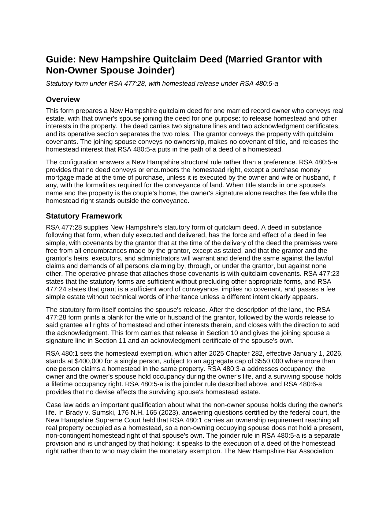 Carroll County Quitclaim Deed (Married Grantor with Non-Owner Spouse Joinder) Guide