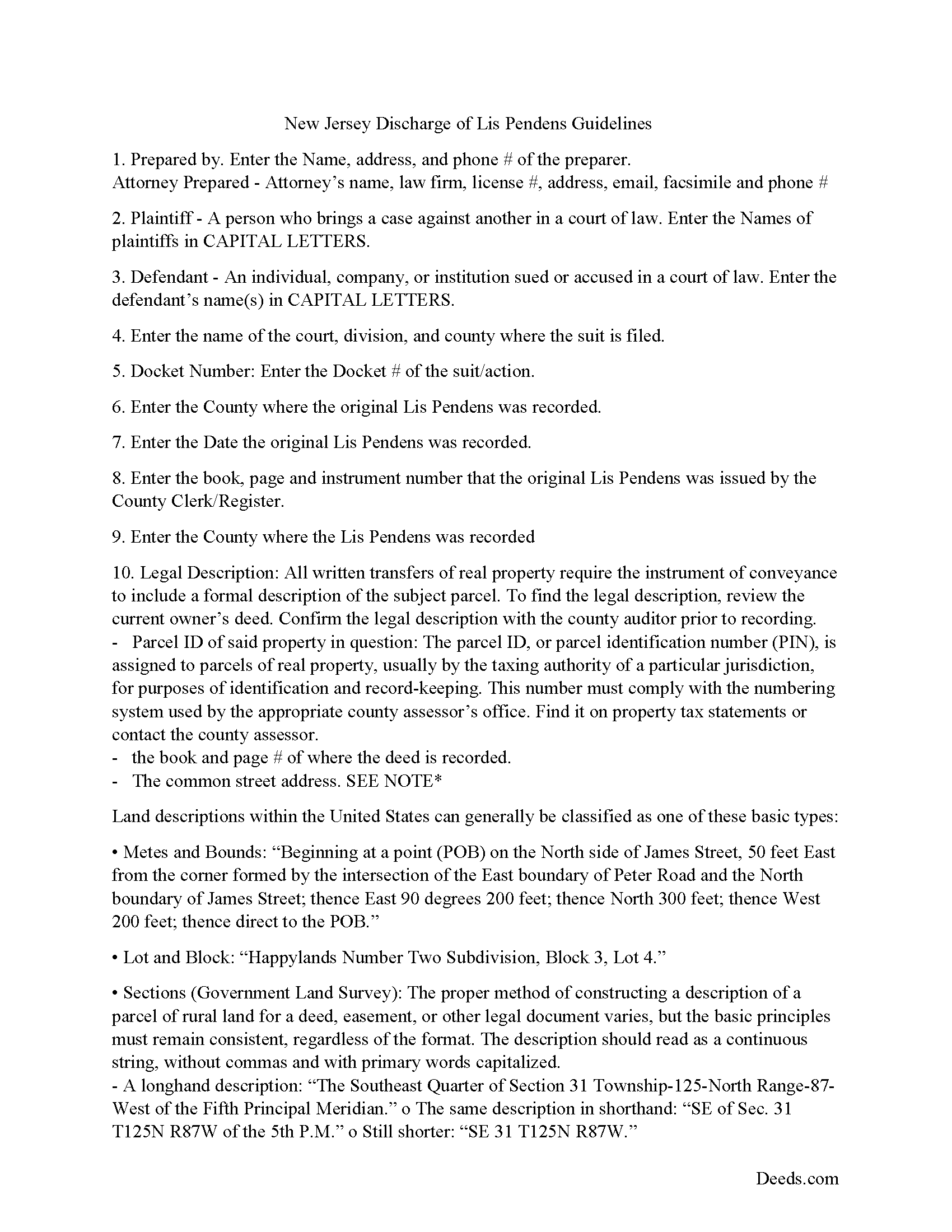 Cumberland County Lis Pendens Discharge Guide