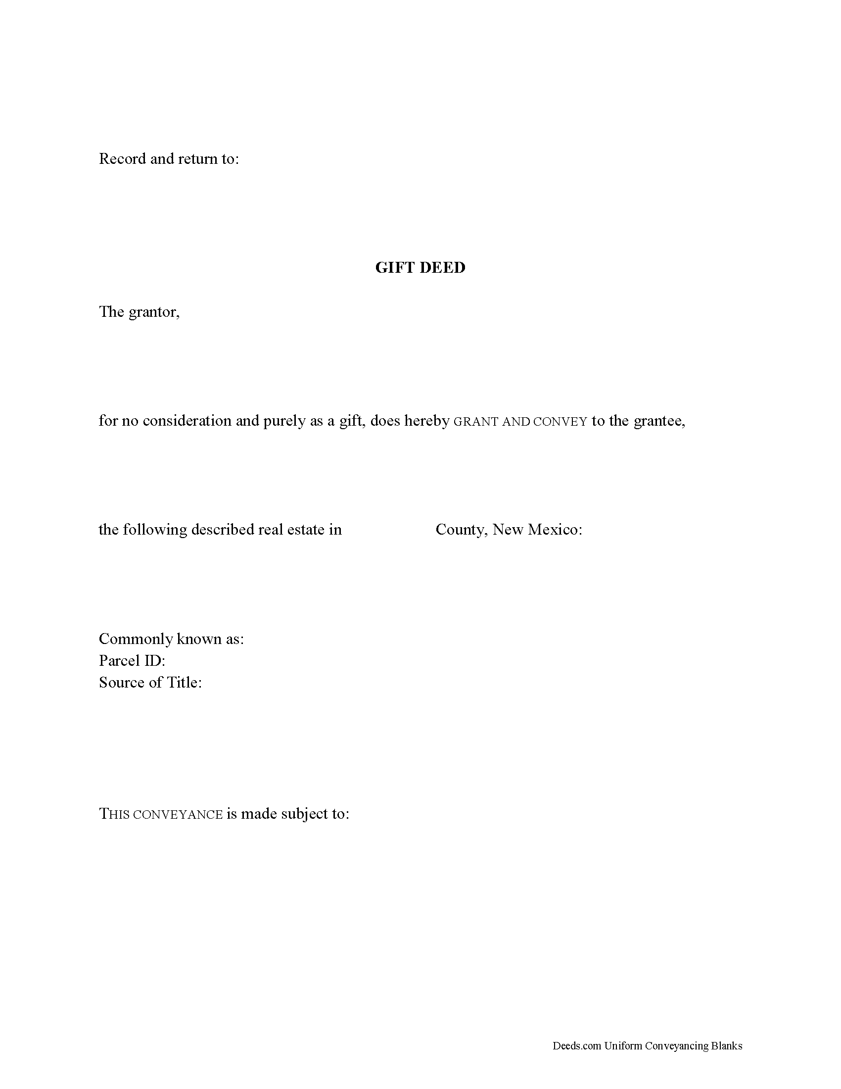 Eddy County Gift Deed Forms New Mexico Deeds eddy-county-gift-deed-forms-new-mexico-deeds