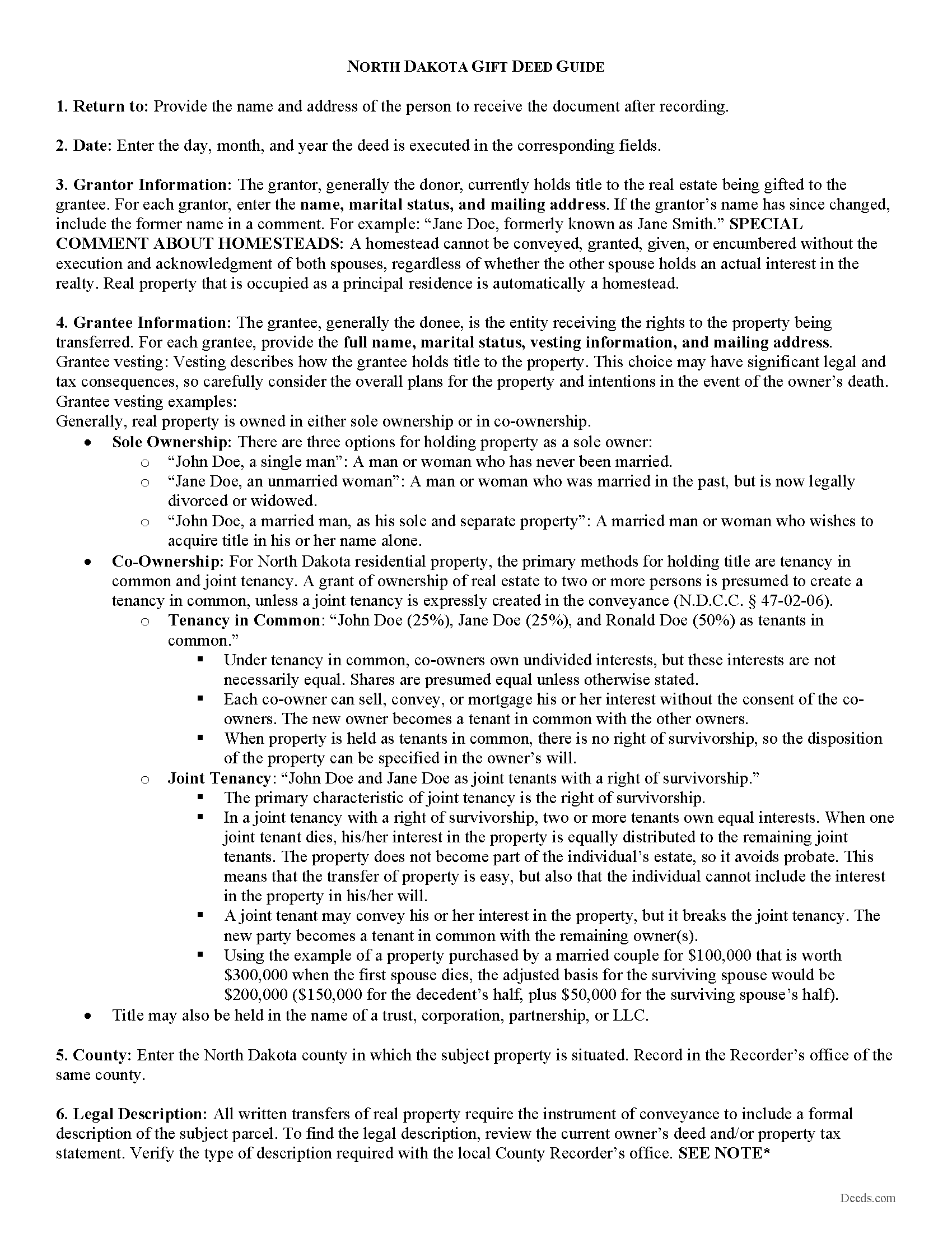 Kidder County Quit Claim Deed Guide