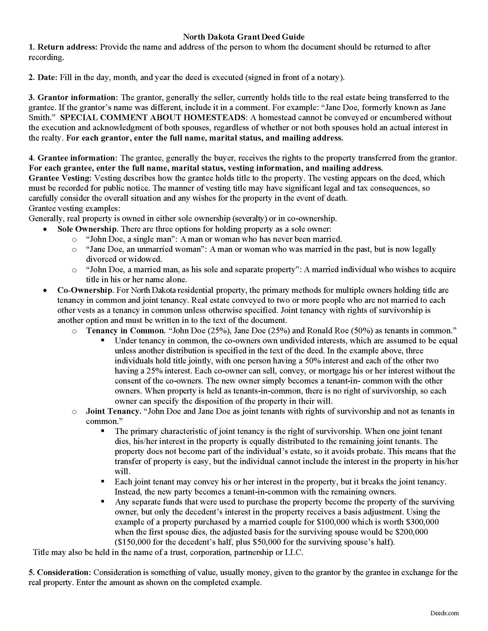 Grant County Grant Deed Guide