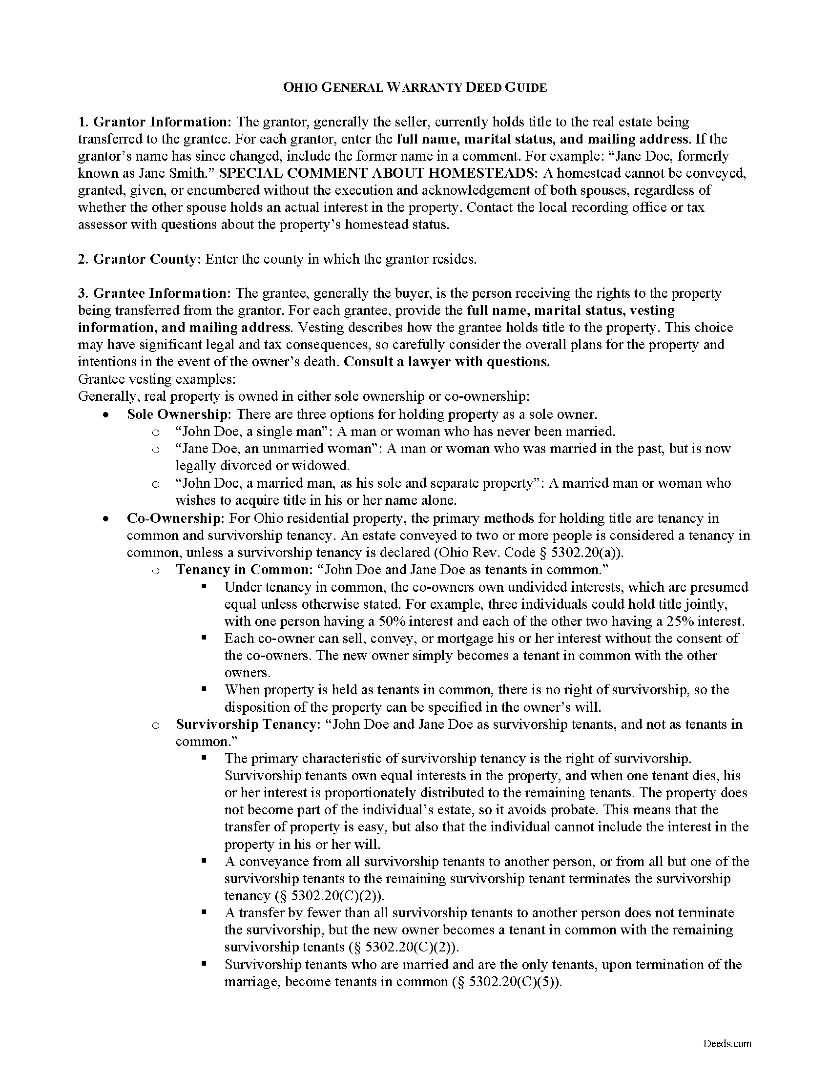 Summit County Warranty Deed Guide