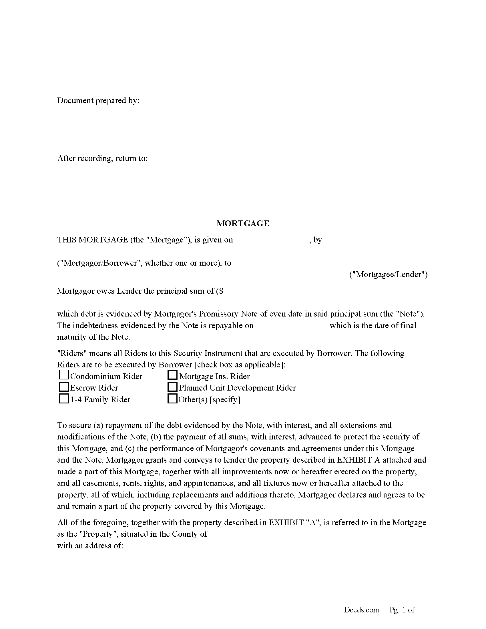 Mortgage Form