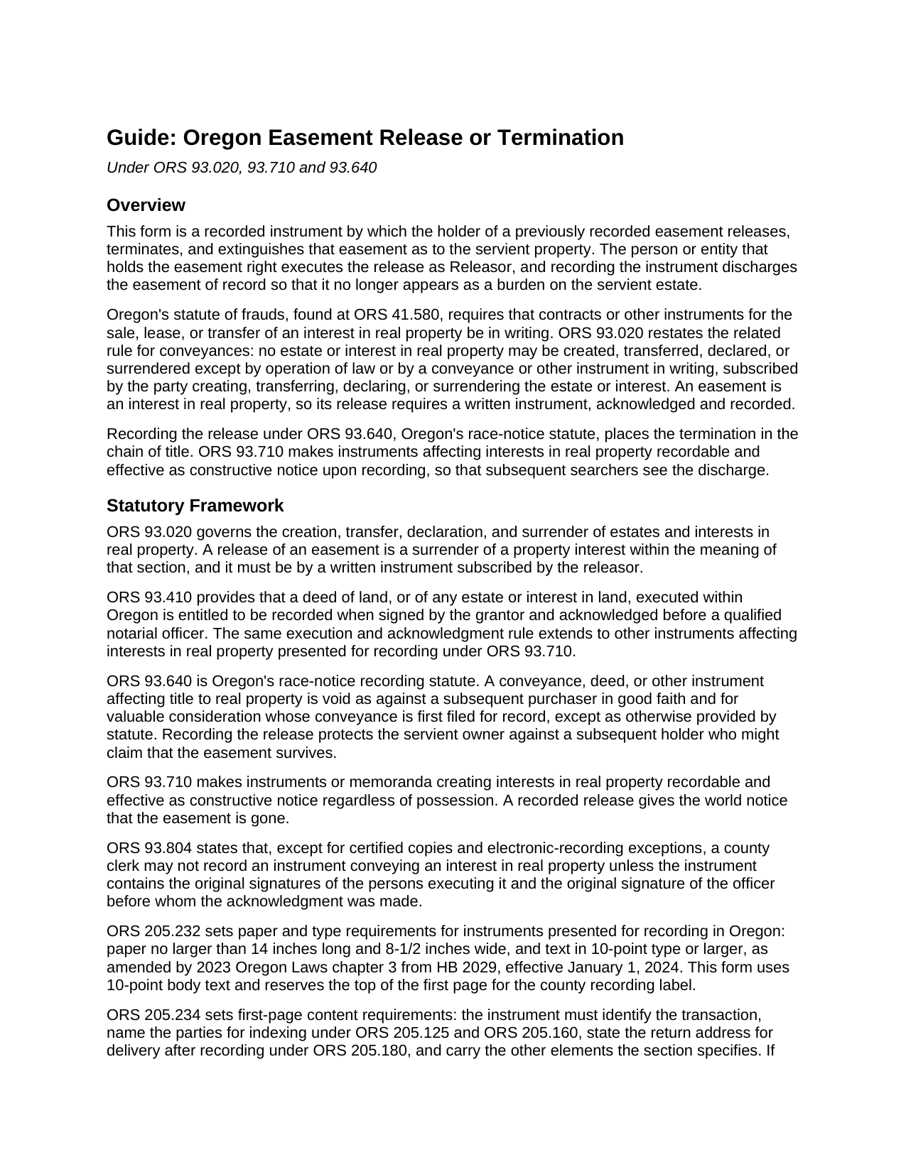 Jefferson County Easement Release or Termination Guide