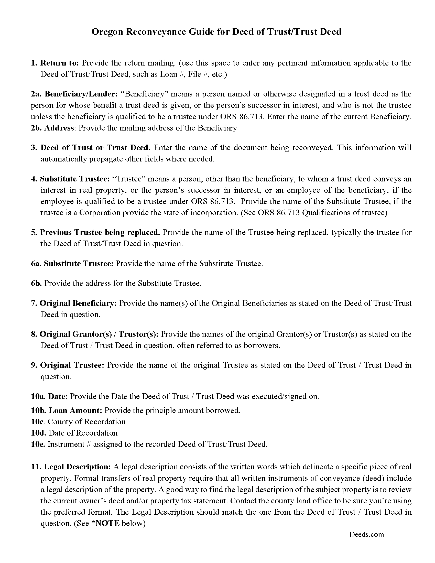 Substitution of Trustee and Full Reconveyance Guide