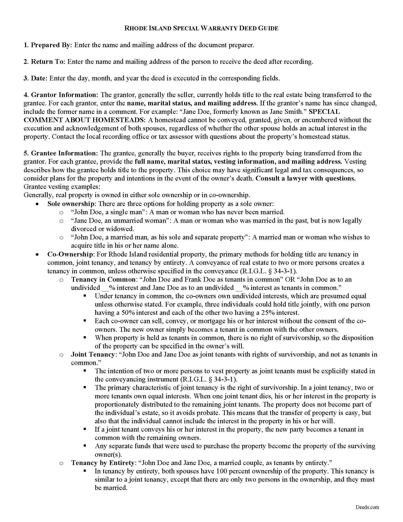 Bristol County Special Warranty Deed Guide