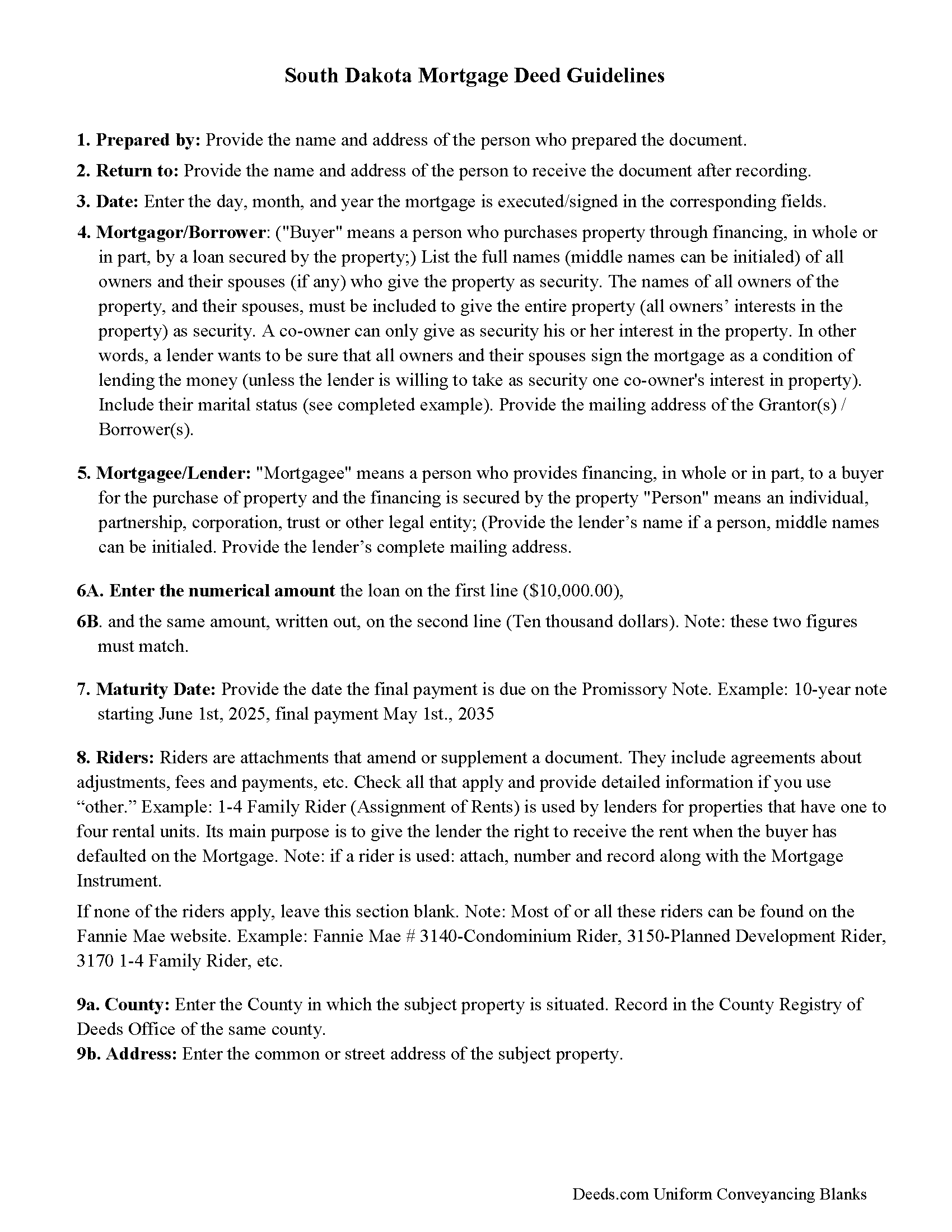 Lincoln County Mortgage Guidelines