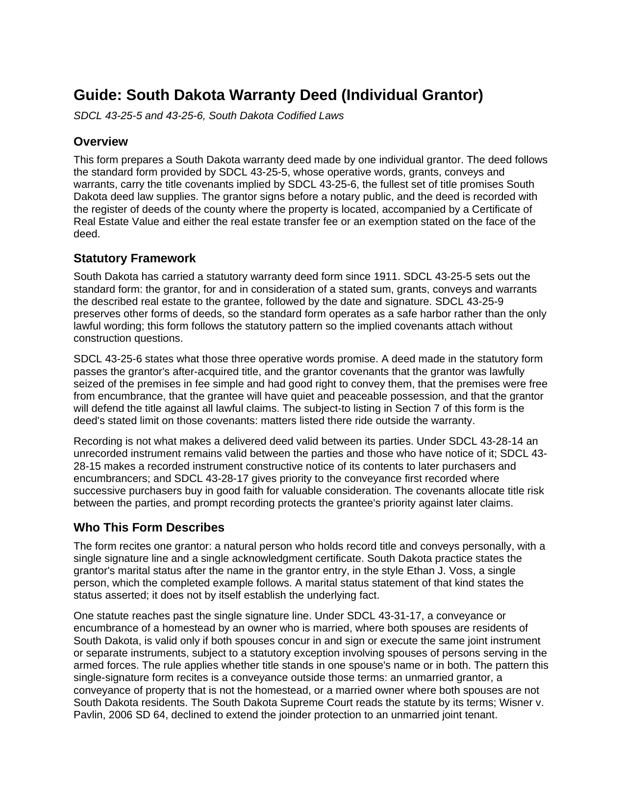 Harding County Warranty Deed Guide