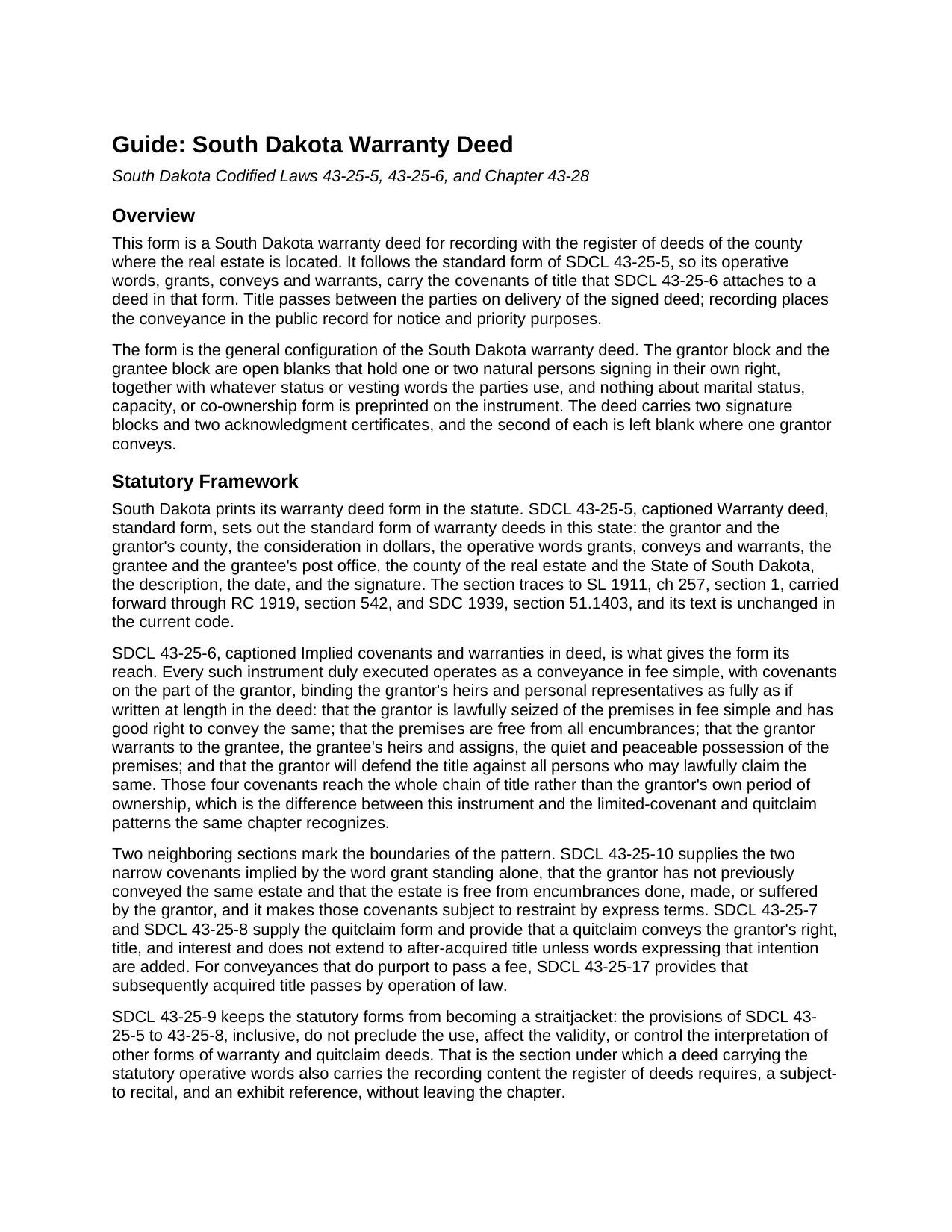 Douglas County Warranty Deed Guide