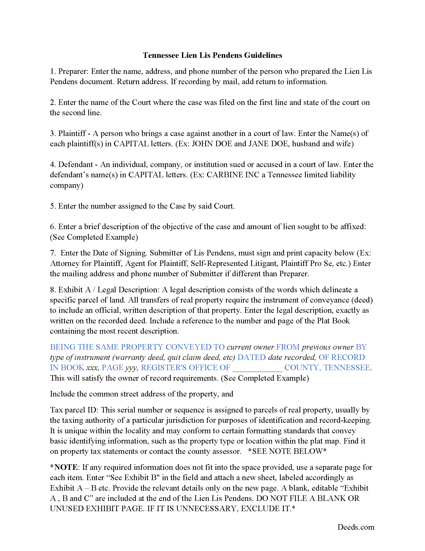 Hancock County Disclaimer of Interest Guide