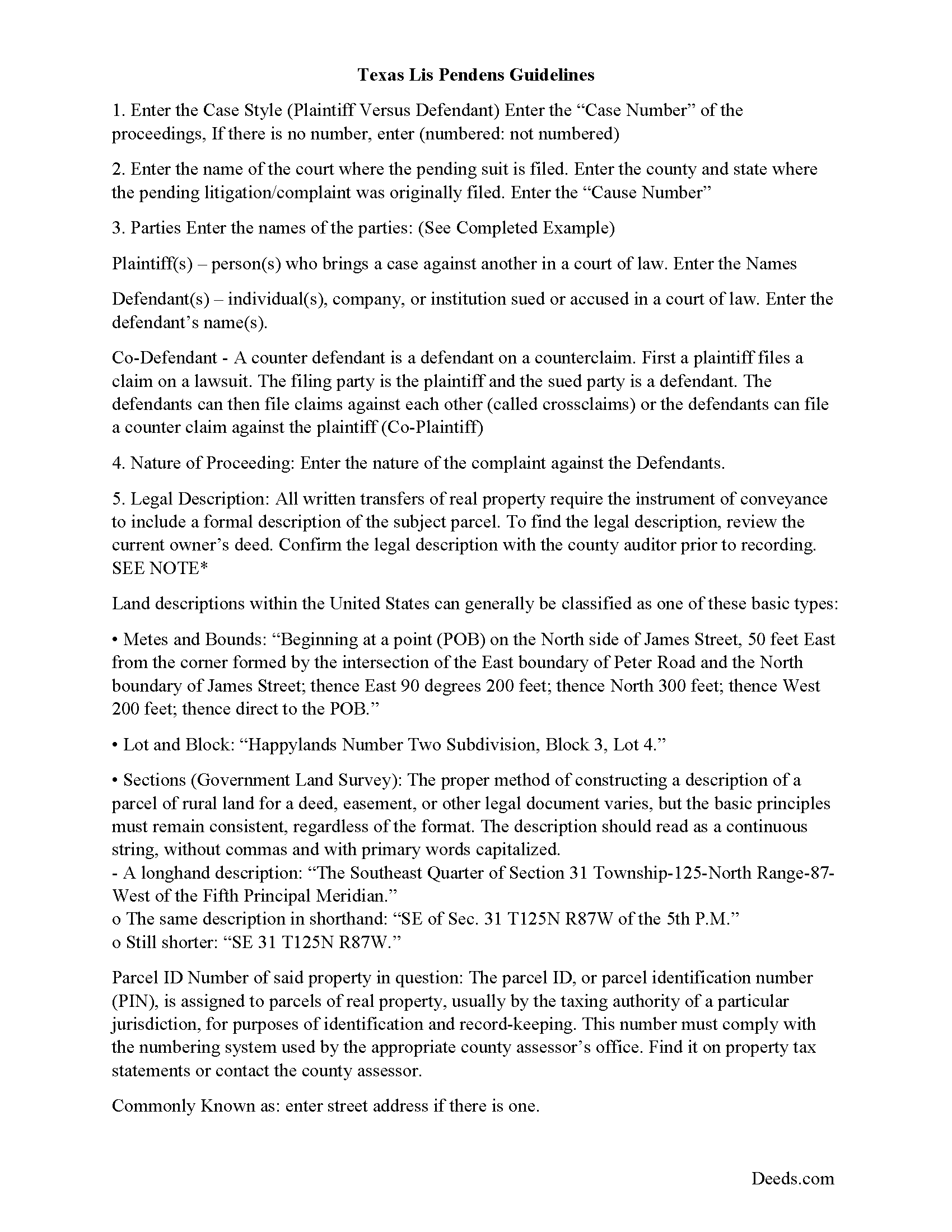 Midland County Lis Pendens Guide