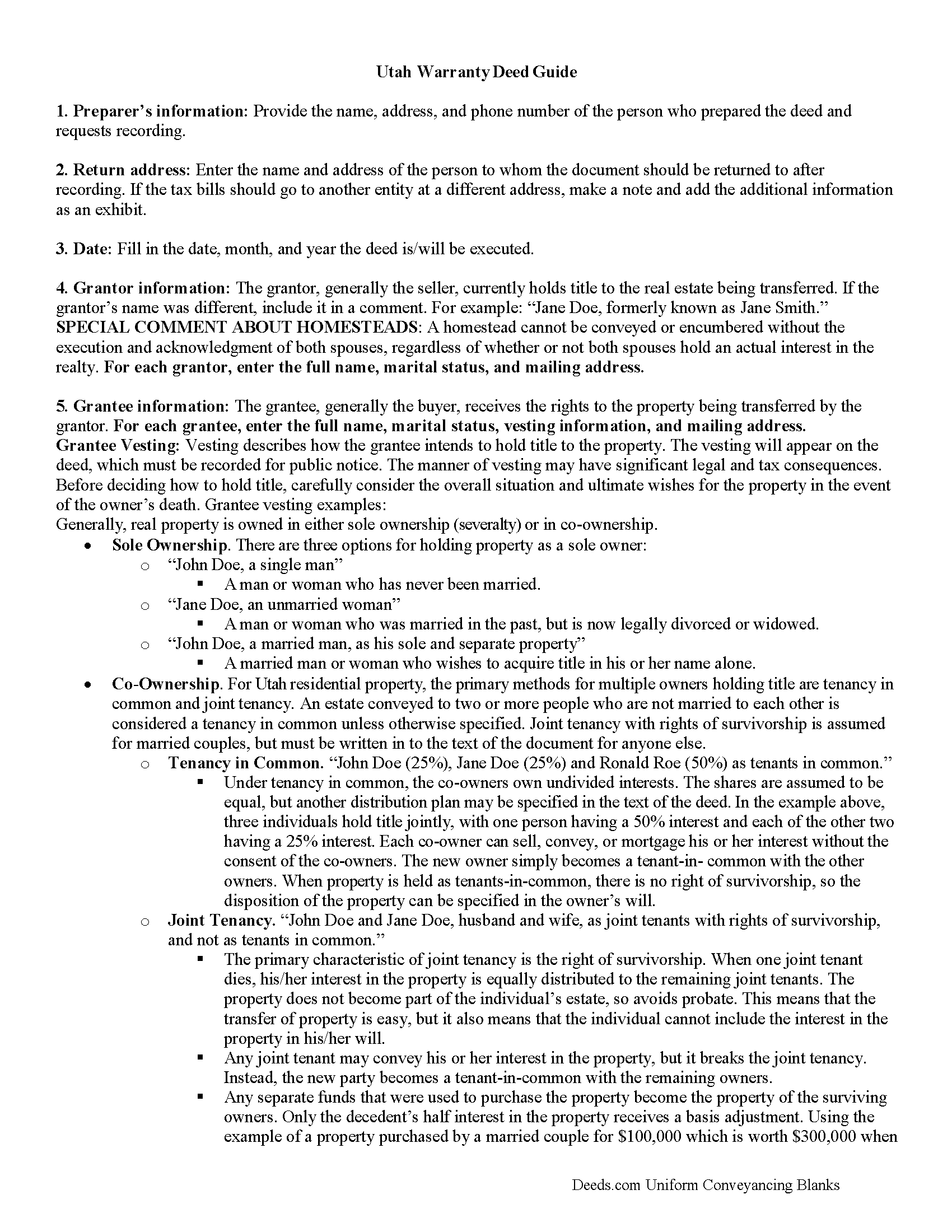 Davis County Warranty Deed Guide