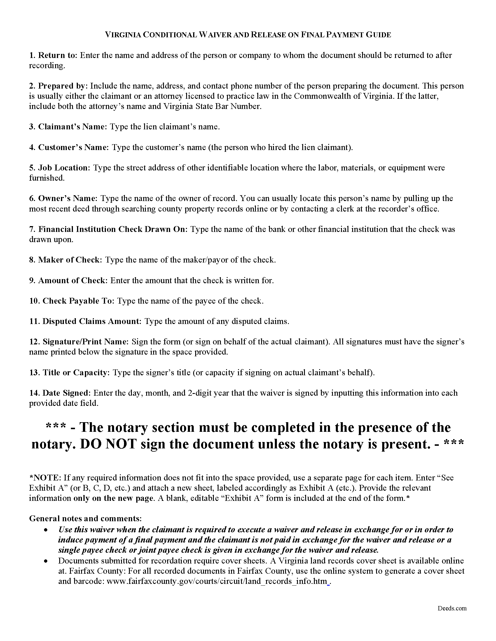Isle Of Wight County Conditional Lien Waiver on Final Payment Guide