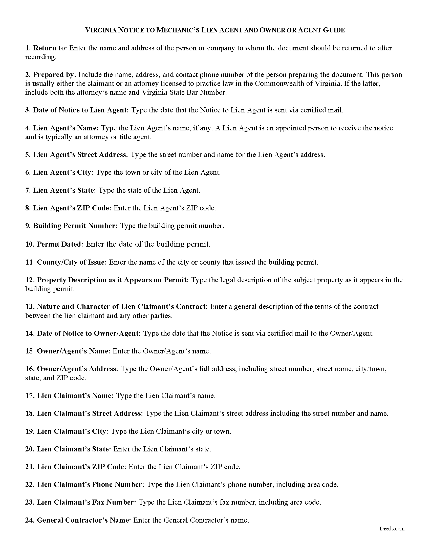 Isle Of Wight County Preliminary Notice to Owner Guide